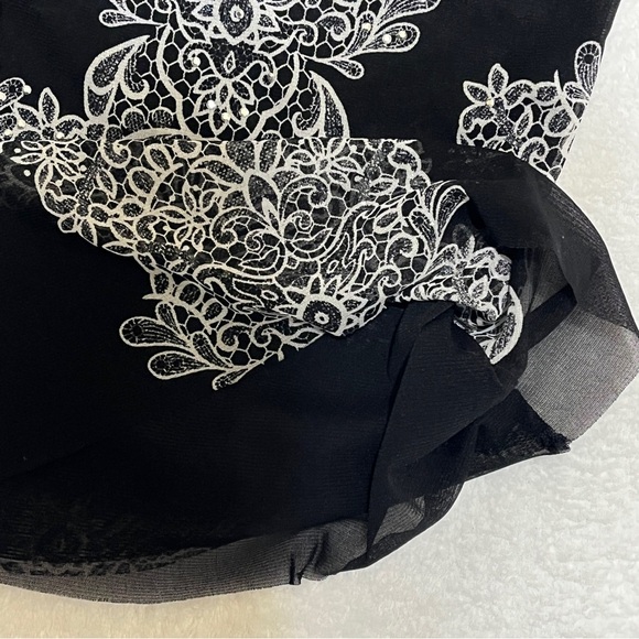 INC. International Concepts Women's Blouse Top Sheer Rhinestones Medium - Picture 4 of 10